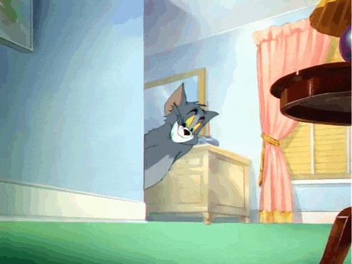 Tom and Jerry waving goodbye