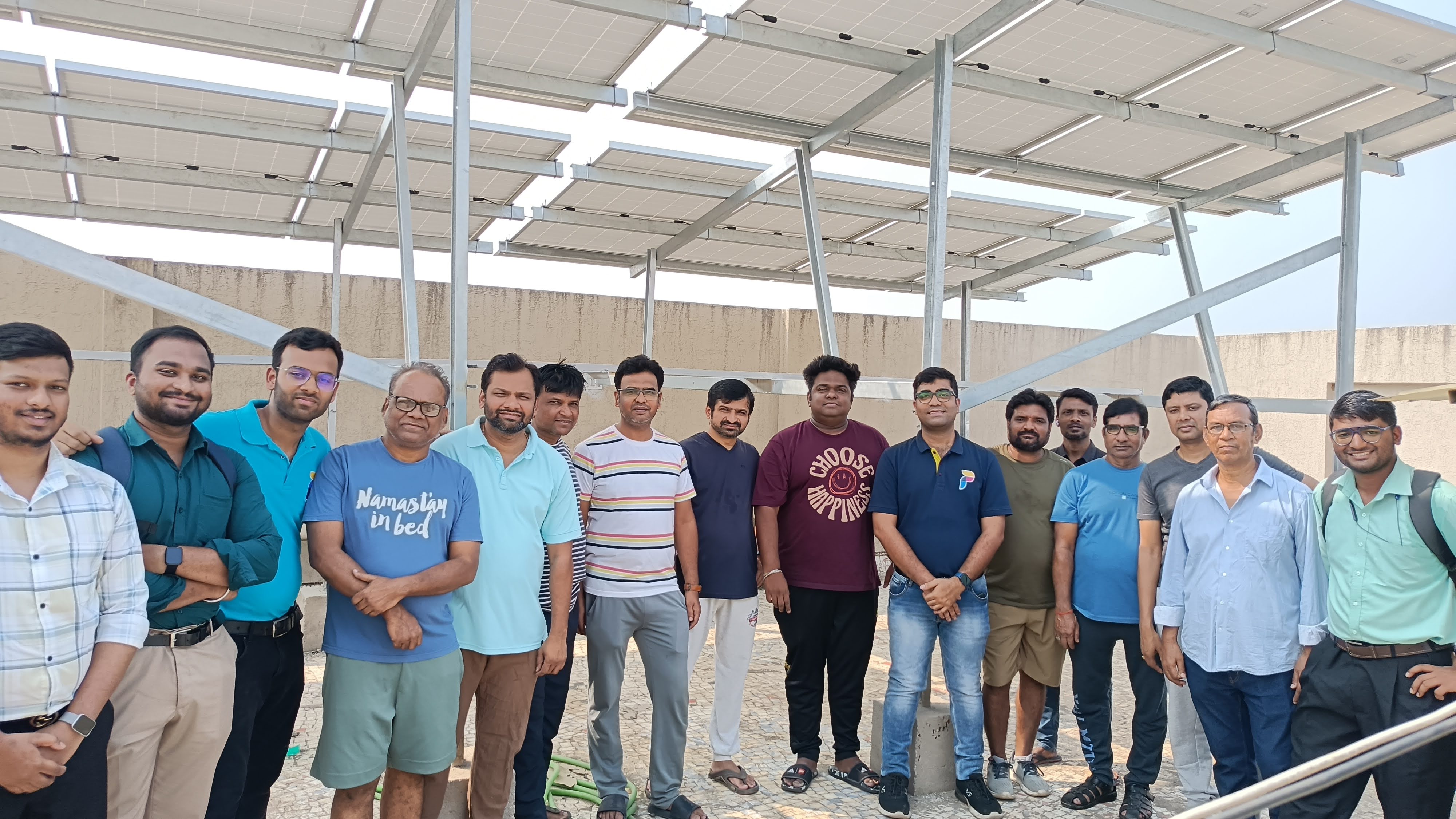 PeriUrja team at solar site